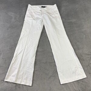 Sanctuary Clothing Flare Pant Womens 30‎ Los Angeles White Nautical Preppy USA